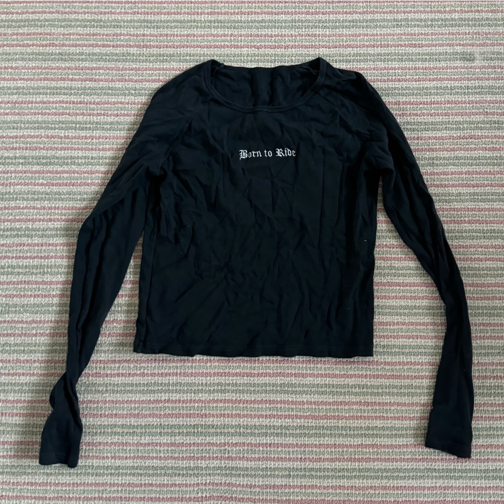 Brandy Melville “Born to Ride” Long Sleeve Tee